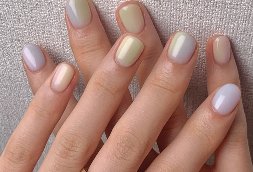 A client enjoying an unhurried nail appointment